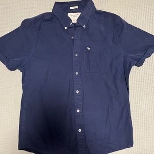 Abercrombie and Fitch Short Sleeve Button Down XL Muscle Fit